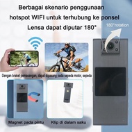 ORIGINAL YICSEE KAMERA POCKET VLOG YOUTUBER  360 DERAJAT VLOG ACTION CAM MOTOR BODY WIFI MINI CAMERA