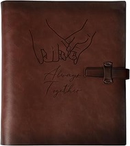 Photo Album 4x6 200 Photos, Large Capacity Leather Photo Albums 200 Pockets, Travel Family Wedding K
