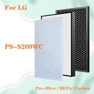 Air Filter Replacement For LG PS-S209WC HEPA Filter and Activated Carbon Filter