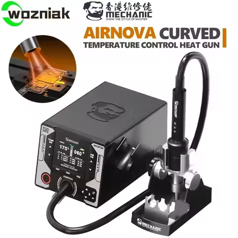 MECHANIC 1200W AIRNOVA Hot Air Gun Rework Station Horn Nozzle Automatic Sleep For Phone BGA IC PCB S