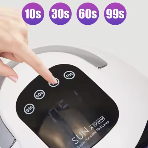 X19 MAX UV LED 72 Beads Nail Drying Lamp Professional UV Nail Art Dryer Light for Gel Nails Fast Cur