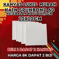 10x10cm painting canvas BUY 1 GET 2 CANVAS, spunbond fabric, and support hinge for 20x20cm canvas