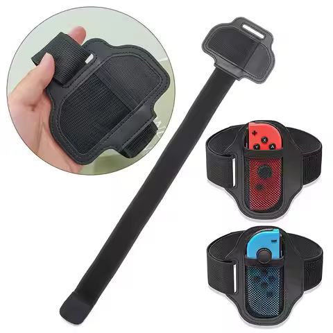 2PCS Sports Fit Adventure Adjustable Ring Tie Leg Strap Game Handle Holder Elastic Band For Nintendo