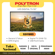 [Cianjur] TV LED Polytron Digital 32 Inch 32V0753 Garansi Resmi