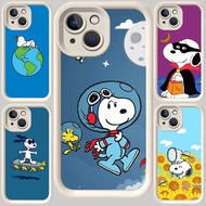 M-46 Snoopy White Casing for iphone 13 6s 8 14 7 6 Plus Pro Max