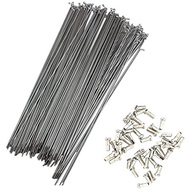 144 Bike Spokes and Nipples Bicycle Spokes and Nipples 144 PCS Taiwan Made Stainless Steel UCP 14G