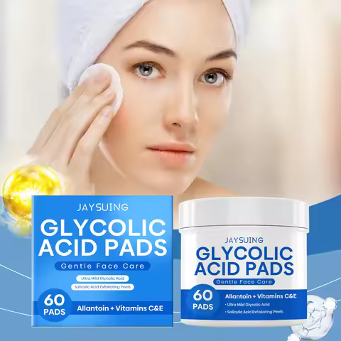 Glycolic Acid Exfoliating Pads - Gentle Peel Pads For Face, Brightening & Smoothing Skin With Salicy