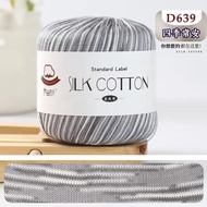 200g pure silk cotton bud silk thread 100% pure cotton fine yarn used for hand weaving hollowed out 