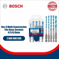 Bosch Hexagon Shank Drill Bits Set 5Pcs Tile Glass Ceramic [2608900585]