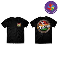 Alpha Kappa Rho (AKP) Skeptron Themed Custom T-Shirt —— Black-Base Colorful Logo Fraternity Culture 