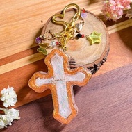 客製化 十字架 鑰匙圈 吊飾 搖搖樂 流沙 寵物毛 骨灰 畢業禮物