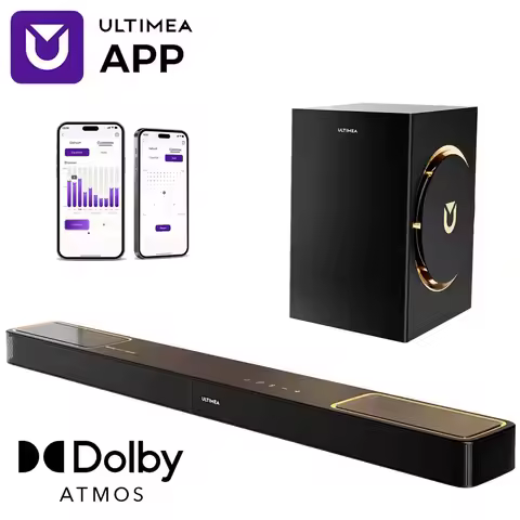 ULTIMEA 3.1.2ch Sound Bar with Dolby Atmos, Surround Sound System for TV with 6.5 inch Subwoofer, Ho