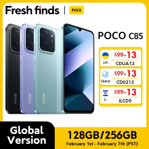 【World Premiere】POCO C85 Global Version Smartphone 128/256GB Helio G81-Ultra 6000mAh battery 6.9" di