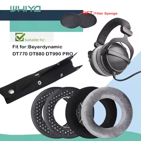 Whiyo Ear Pads Headband for Beyerdynamic DT770 DT880 DT990 PRO DT531 DT690 DT811 DT911 DT931 DT860 D