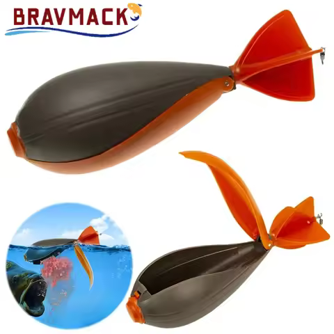BRAVMACK CarpFeeder Bomb Fishing Feeder Rocket Bait Thrower Nesting Tool Pellet Position Thrower Flo