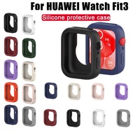 Silicone Case For HUAWEI Watch Fit 3 Smart Watch Replacement Cover For HUAWEI Watch Fit3 Watch Case