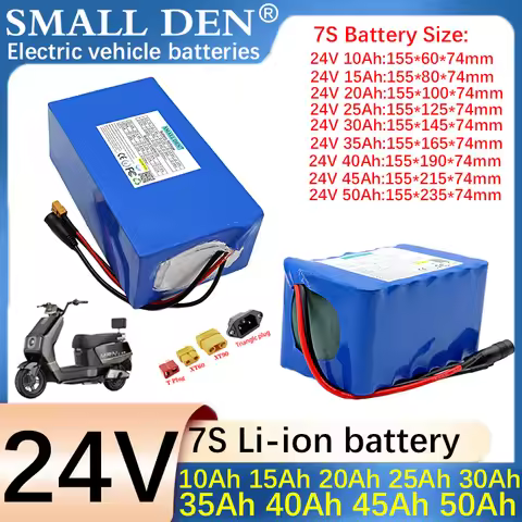 24V 10Ah 15Ah 20Ah 25Ah 30Ah 35Ah 40Ah 45Ah 50A 21700 lithium battery pack 1000W with BMS for power 