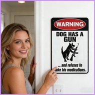 Beware of Dog Signs for Fence Wooden Pet Beware Decoration Household Cat Warning Decoration for Gard