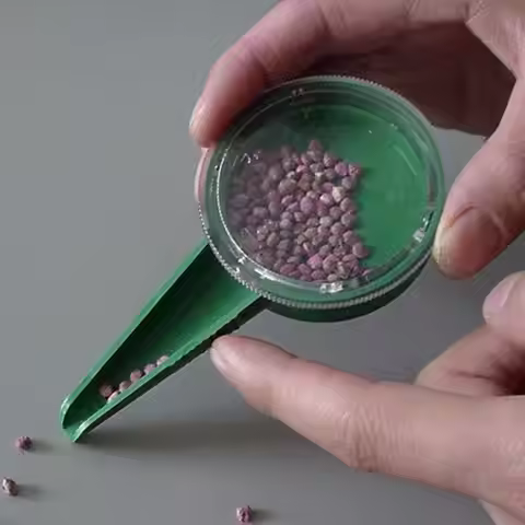 Plant Seed Sower 5 File Adjustable Planter Hand Held Flower Grass Plant Seeder Garden Multifunction 