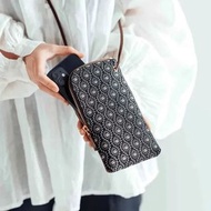 日本直送🇯🇵日本製印傳屋鈴蘭花手提電話斜孭袋