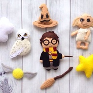 哈利毛氈 玩具貓頭鷹 嬰兒禮物 嬰兒床裝飾嬰兒房幼兒房 寶寶生日