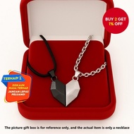 Magnetic Heart Necklace Set Romantic Couple Friendship Gift for Her Him