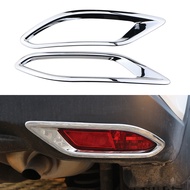 2Pcs/set ABS Chrome Car Back Rear Fog Light Lamp Cover Sticker Trim for Honda Vezel HRV HR-V 2014 - 2020 Accessories
