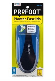 ProFoot 矯正鞋墊 (男款 或 女款) 適用於足底筋膜炎和腳跟疼痛