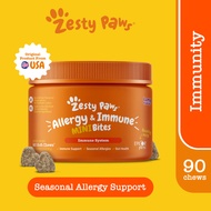 Zesty Paws Allergy & Immune Mini Bites - Lamb Flavor 90 Soft Chews(EXP:04 2027)