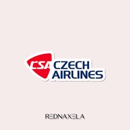 Vinyl Sticker Czech Airlines Sticker Suitcase Outdoor Travel Sticker