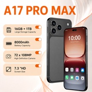 HOT A17 Pro Max 7.3inch 8000mAh Battery 5G Dual Card Global  Smart Android Facial Recognition Unlock