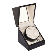 2+0錶位自動上鍊自轉錶盒 - 外黑內白