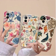 Summer Ocean Life Floral Pattern Case For OPPO A5 A6 PRO A6C A3 A6X A94 F29 F31 RENO 7 Pro 5 5 Lite 