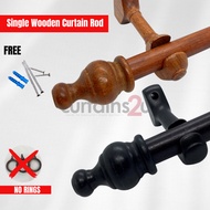 Single Wooden Curtain Rod - AVAILABLE NOW!!!