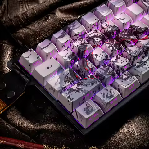 God and Demon Keycap Original Side Engraved Light Black Myth Wukong EZ63 Forward X87 Maicong K99