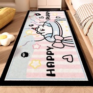UJU7 Cute Cartoon Line Puppy Area Rug for Bedroom Bedside飘窗 Floor Mat Fluffy Faux Cashmere Living Ro
