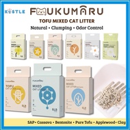 FUKUMARU Tofu Mixed Cat Litter 6L / TOFU CAT LITTER / SAP/Bentonite/Applewood/Neroli/Cassava
