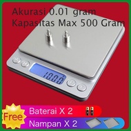 Sale Timbangan Digital Akurasi 0.01 gram Max 500 gram 0,01 0.01g Emas