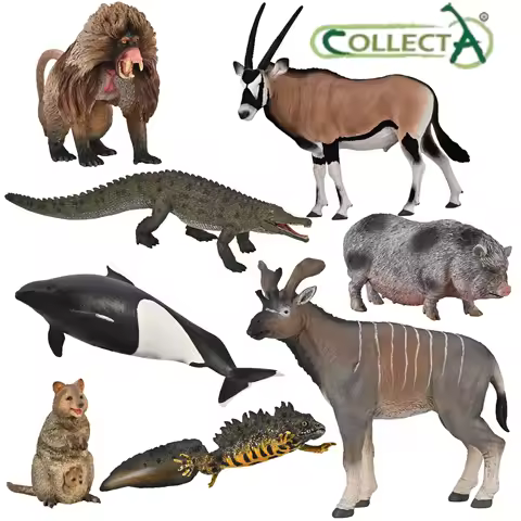 New Collecta Sivatherium Gelada Baboon PorPoise Oryx Gazella Colossosuchus Setonix Brachyurus Pot Be