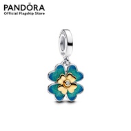 Pandora Spinnable Four Leaf Clover Lab-Grown Diamond Dangle Charm
