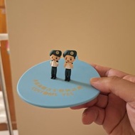 海關卡通人物亞克力夾 + 卡通人物杯墊 + 海關卡通人物貼紙