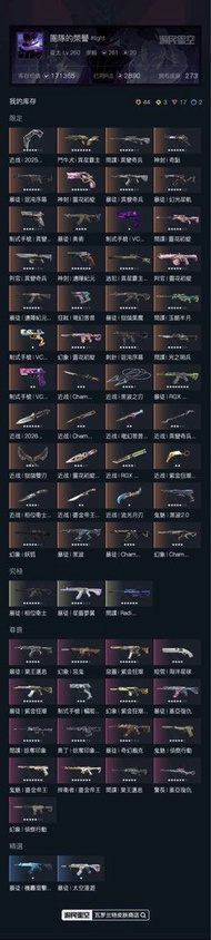 Valorant 港服  7 限定14刀／50槍（特效）