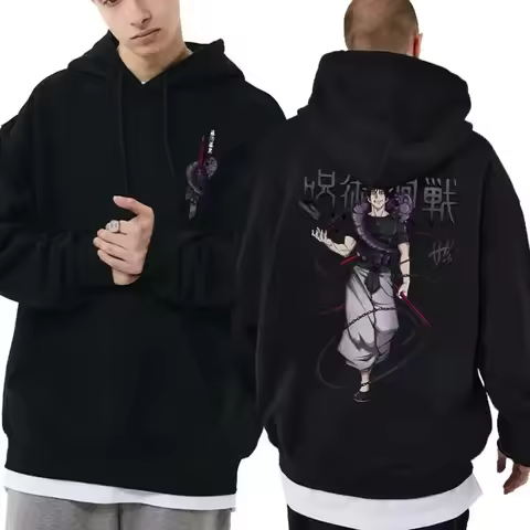 Japanese Anime Family Hoodies Jujutsu Kaisen Fushiguro Toji Graphic Male Fashion Manga Streetwear Me