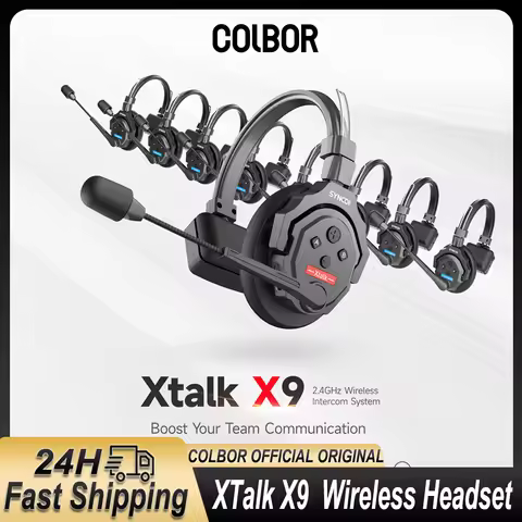 SYNCO Xtalk X1 X2 X5 X9 X13 Full Duplex Wireless Intercom Headset System AEC Noise Cancellation for 