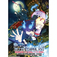 Blue Exorcist 青之驱魔师 Season 1-4 (Vol.1-73 End) + Kuro's Trip Away From Home + 10 Bonus + The Movie + 
