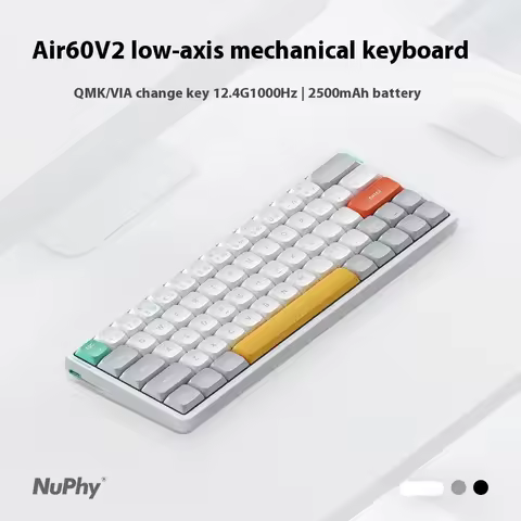 NuPhy Air60 V2 Wireless Dwarf Switch Mechanical Keyboard 3Mode Long battery life Low latency Customi