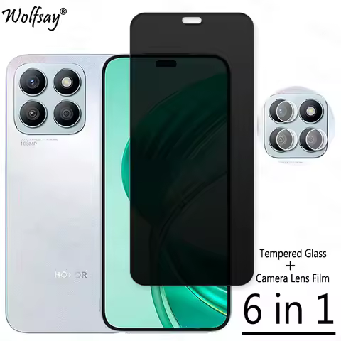 Privacy Screen Protector For Honor X8b Anti-Spy Tempered Glass For Honor X8b Camera Lens Film Glass
