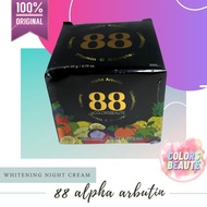 88 alpha arbutin whitening night cream / cream wajah / cream malam /