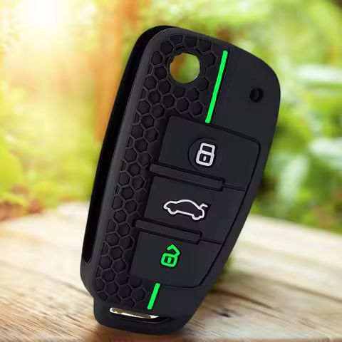 Silicone Car Key Case Cover Fob For Audi A4 B7 A6 C5 C6 A1 A3 8P TT Q3 Q2 Q7 TTS R8 S3 S6 RS3 RS6 Ac