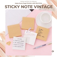 FELIYOJA | Vintage Sticky Notes / Simple Mini Sticky Notes / Mini Sticky Notes |